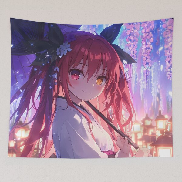 Item preview, Kotori Itsuka Date A Live Anime Wisteria Lantern Floral designed and sold by mildaclairmo.