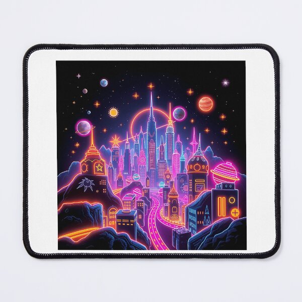 Item preview, Cosmic City with Neon Elements designed and sold by sharon1210.