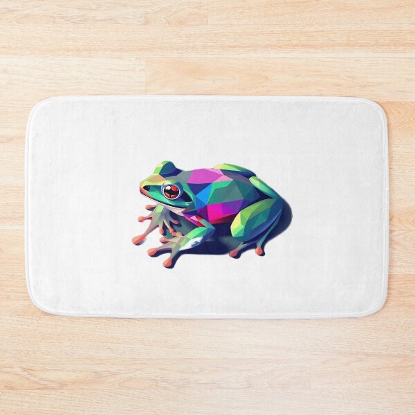 Item preview, Colorful Low-Poly Frog Vector Art designed and sold by sharon1210.