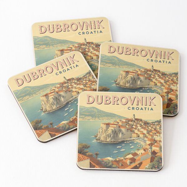 Item preview, Dubrovnik Retro Escape, Classic Adriatic Coast designed and sold by kacperartdesign.