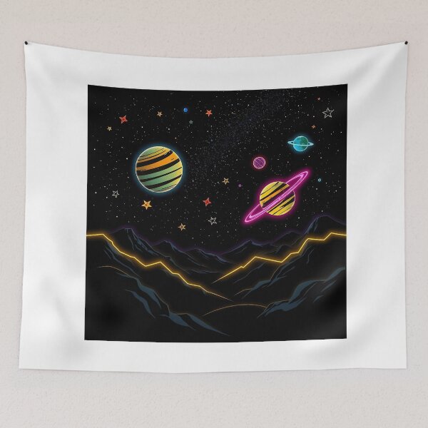 Item preview, Cosmic Night Landscape Art designed and sold by sharon1210.