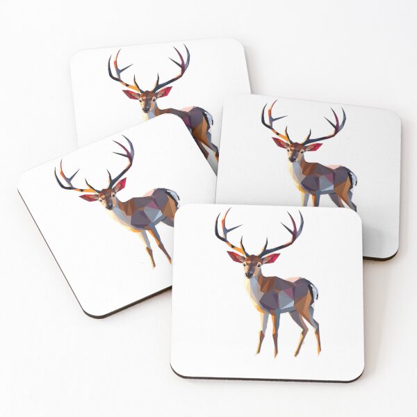Item preview, Colorful Low-Poly Deer Art designed and sold by sharon1210.