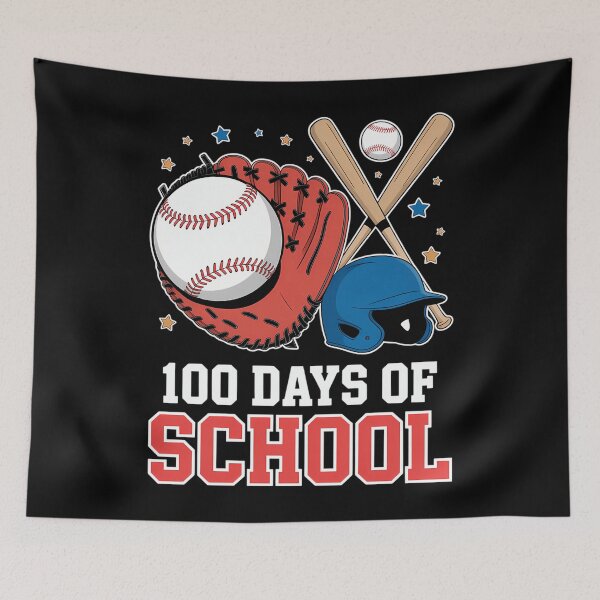 Artikelvorschau, 100 Tage Schul-Baseballsport entworfen und verkauft von WalshDrawnLaugh.