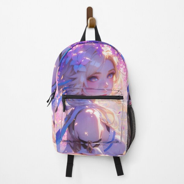Item preview, Lumine Traveler Amid Wisteria Blossoms Genshin Impact Game designed and sold by mildaclairmo.