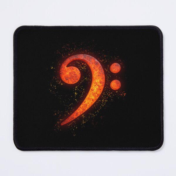 Item preview, Bass guitar glowing bass clef for bassists designed and sold by Billianidesigns.