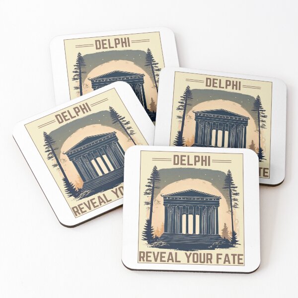 Item preview, Visit Delphi Reveal Your Fate Vintage Travel Poster designed and sold by YT-Greek2Me.