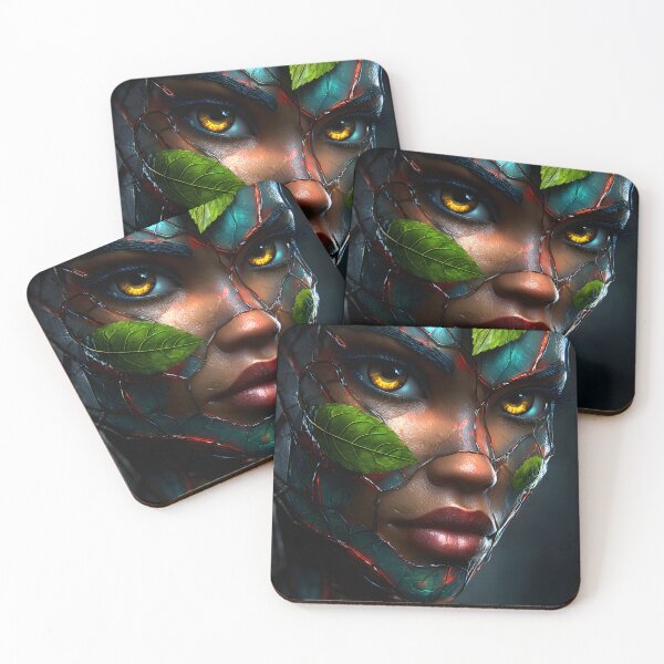 Item preview, Enchanting Nature-Inspired Human Face Design Artwork designed and sold by Artessie.