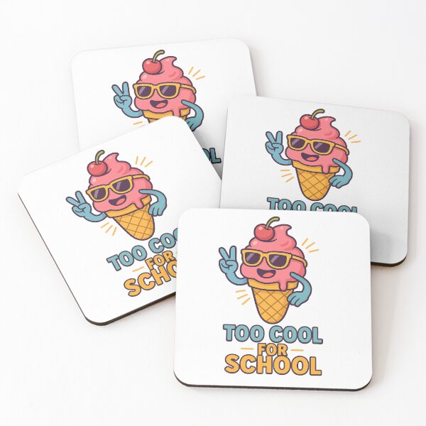 Item preview, Too Cool for School – Funny Ice Cream Cone Character designed and sold by Khayallab .
