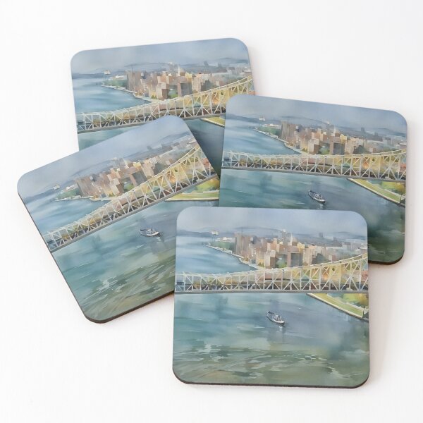 Item preview, Small Boat, Big Bridge designed and sold by RCWatercolours.