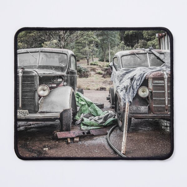 Item preview, Abandoned 1940s Bedford Trucks - Vintage Workhorses in Forest Decay - Rustic Truck Graveyard Photography designed and sold by taspaul.