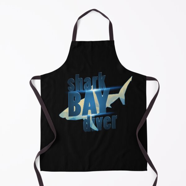 Item preview, Shark Bay Diver - Bold Scuba Diving Design with Shark Silhouette designed and sold by DREAMINGROOSTER.