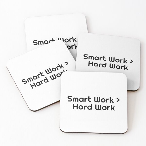 Item preview, Smart Work > Hard Work designed and sold by Ninjacatoff.