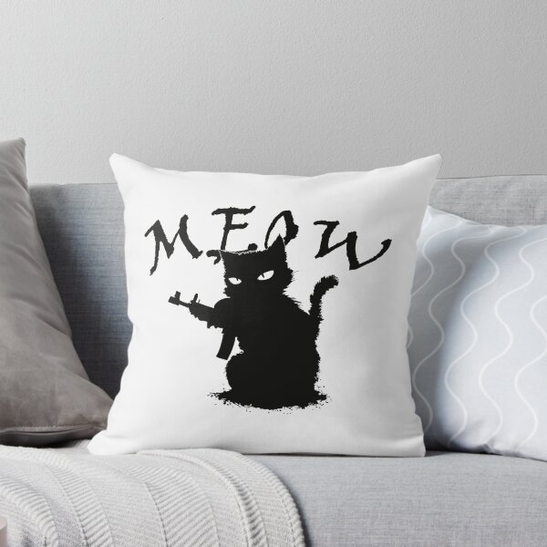 Artikelvorschau, M.E.O.W. – Rebellische Katze mit Haltung | Grafik mit schwarzem Humor entworfen und verkauft von DREAMINGROOSTER.
