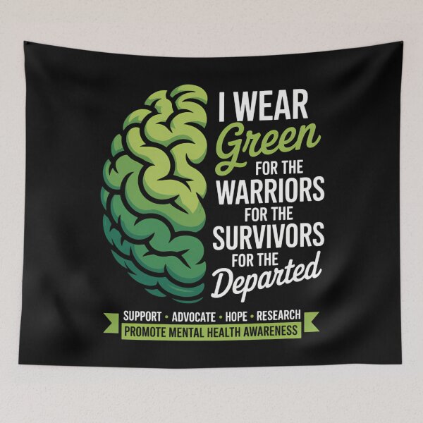 Item preview, Mental Health Awareness Fighting designed and sold by WalshDrawnLaugh.