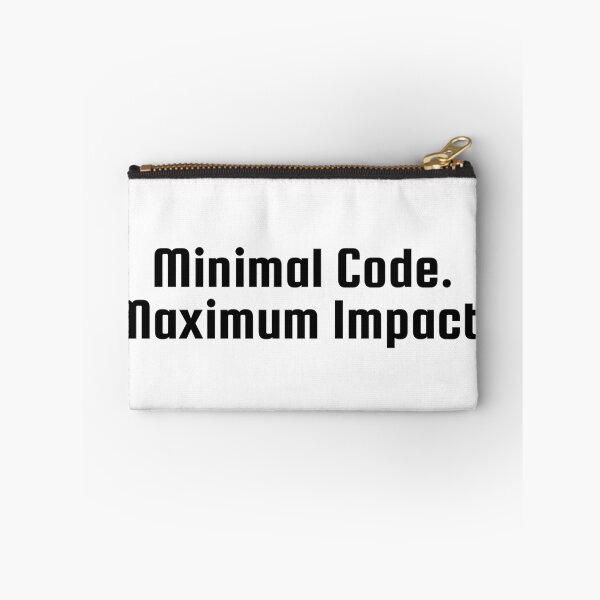 Item preview, Minimal Code. Maximum Impact. designed and sold by Ninjacatoff.