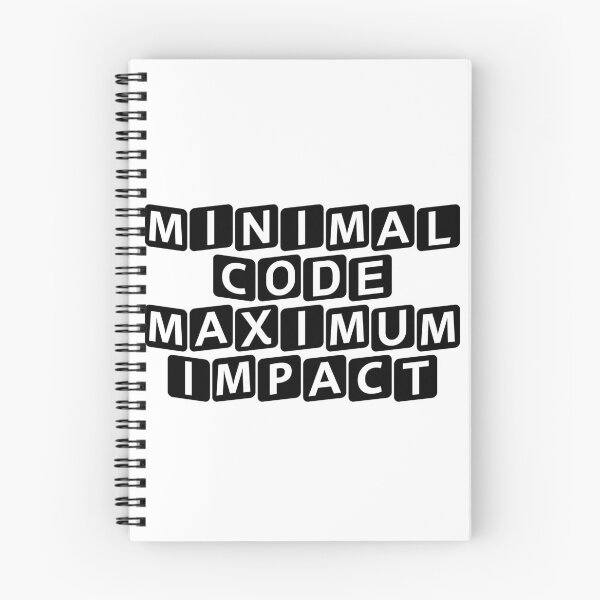 Item preview, Minimal Code. Maximum Impact. designed and sold by Ninjacatoff.