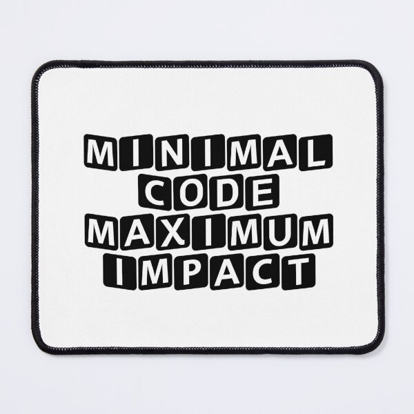 Item preview, Minimal Code. Maximum Impact. designed and sold by Ninjacatoff.