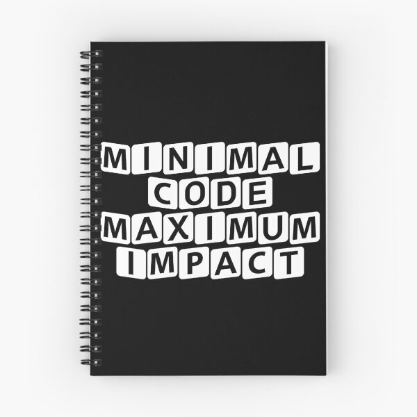 Item preview, Minimal Code. Maximum Impact. designed and sold by Ninjacatoff.