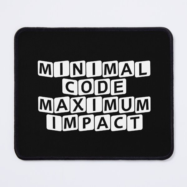 Item preview, Minimal Code. Maximum Impact. designed and sold by Ninjacatoff.