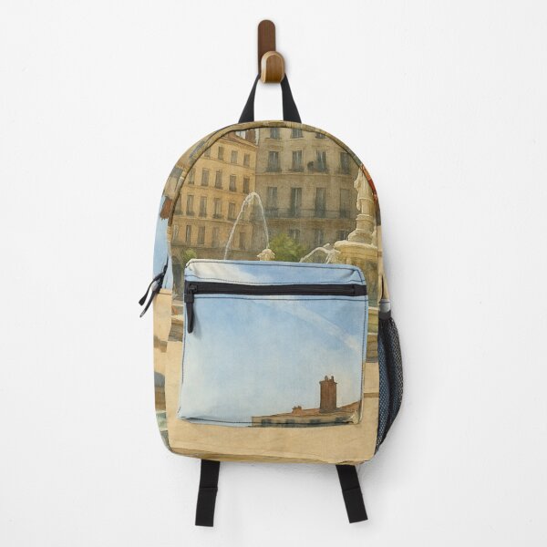 Item preview, Jacobins Fountain, Lyon – Urban Watercolor designed and sold by Miradas del Mundo.