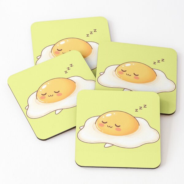 Item preview, Lazy Fried Egg – Kawaii Sleepy Breakfast Character designed and sold by PunnyBean.