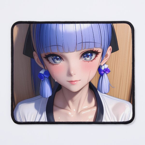 Item preview, Kamisato Ayaka Genshin Impact Blue Theme Serene Gaze Anime Girl Waifu Game designed and sold by mildaclairmo.
