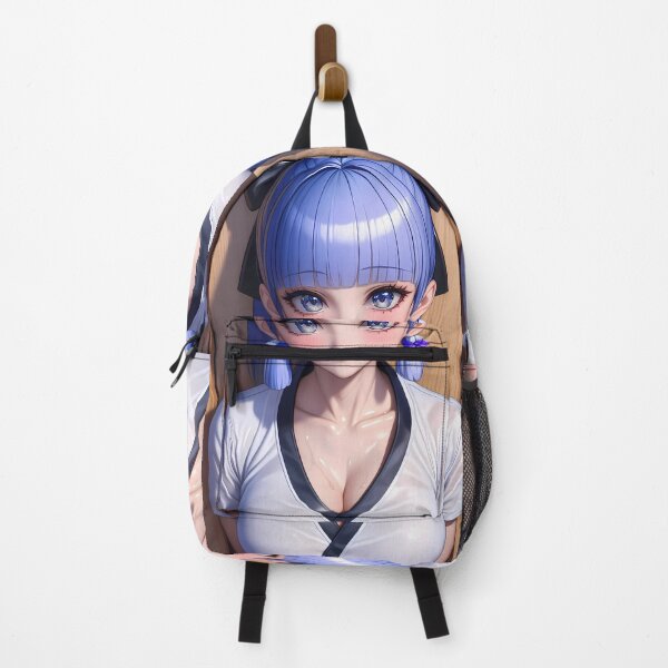 Item preview, Kamisato Ayaka Genshin Impact Blue Theme Serene Gaze Anime Girl Waifu Game designed and sold by mildaclairmo.