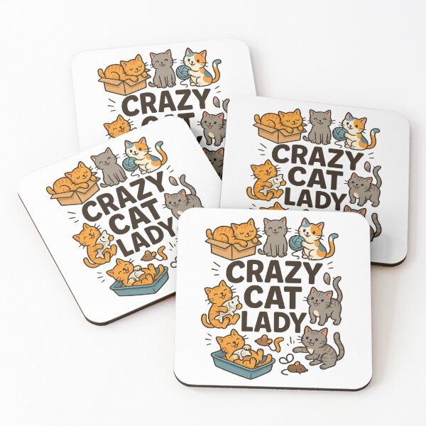 Item preview, Crazy Cat Chaos – Funny Feline Frenzy Cartoon designed and sold by Tender Flower Clothing.