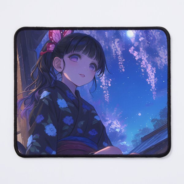 Item preview, Kanao Tsuyuri Demon Slayer Anime Wisteria Lantern Night Serenity designed and sold by mildaclairmo.