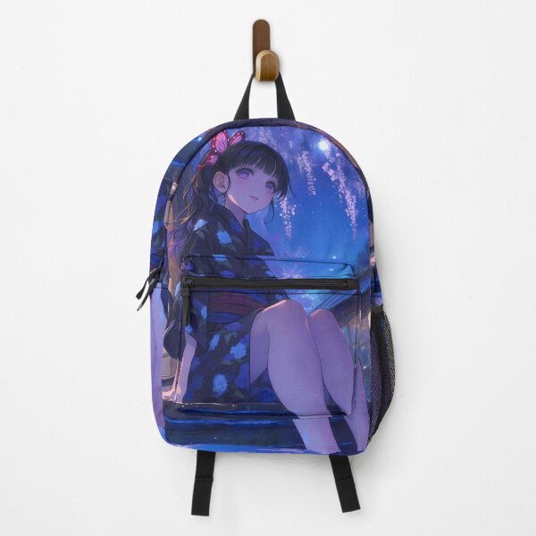 Item preview, Kanao Tsuyuri Demon Slayer Anime Wisteria Lantern Night Serenity designed and sold by mildaclairmo.