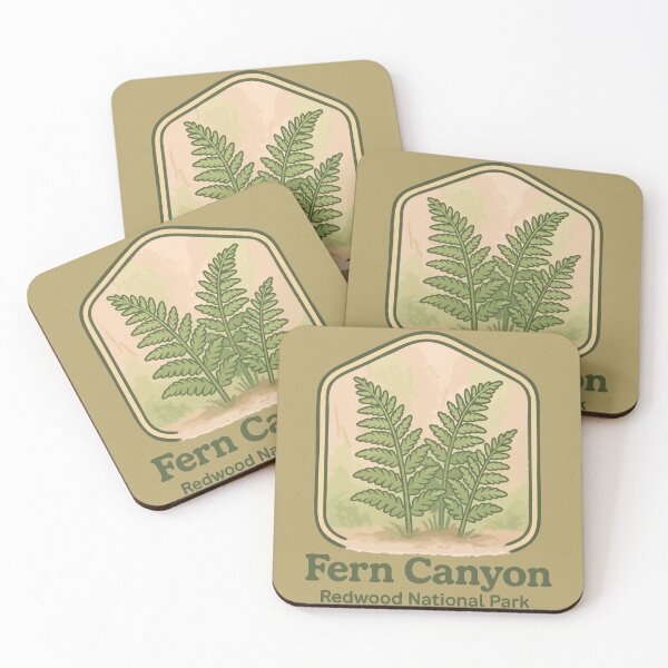 Item preview, Fern Canyon Redwood National Park Retro designed and sold by TomFrontierArt.