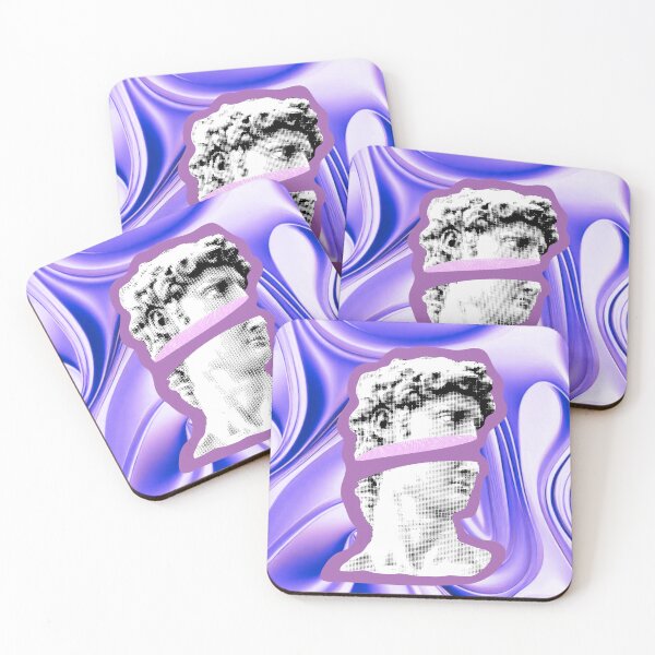 Item preview, Halftone Revival – Glitched David in Violet Chrome by ElimsArtss designed and sold by ElimsArtss.
