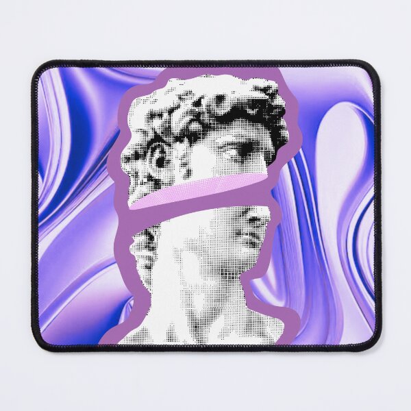 Item preview, Halftone Revival – Glitched David in Violet Chrome by ElimsArtss designed and sold by ElimsArtss.
