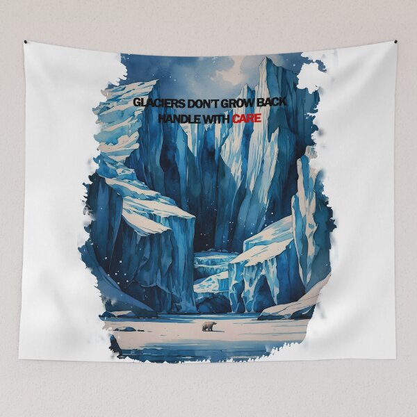 Item preview, Glacial landscape, bear and phrase designed and sold by KeyCdesign.