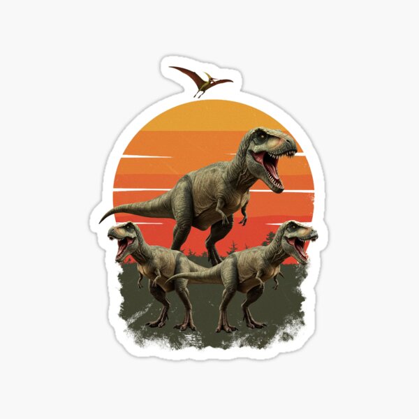 Item preview, T-Rex Dinosaur Vintage Retro designed and sold by Youngkev-arts.