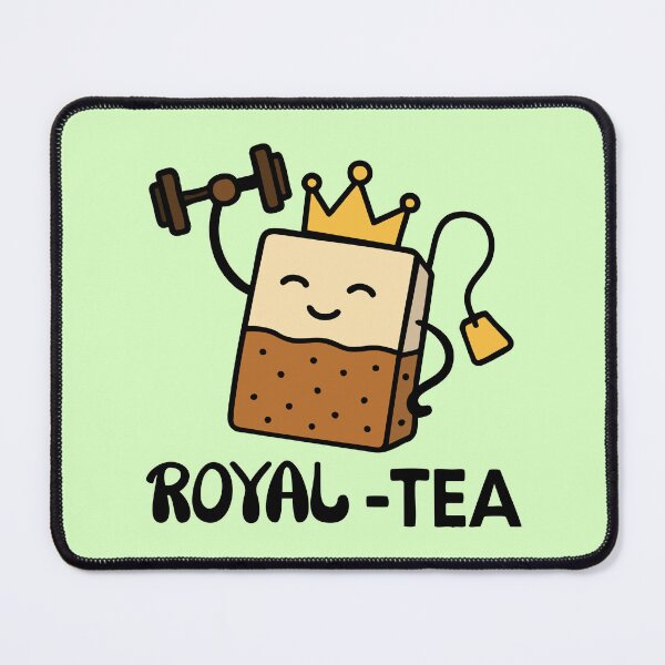 Item preview, Royal-Tea Funny Tea Pun Kawaii King Teabag Illustration designed and sold by graphicnew.