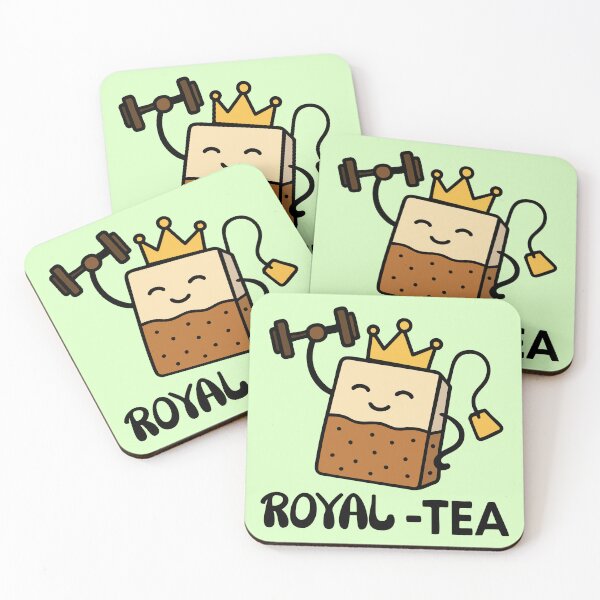 Item preview, Royal-Tea Funny Tea Pun Kawaii King Teabag Illustration designed and sold by graphicnew.