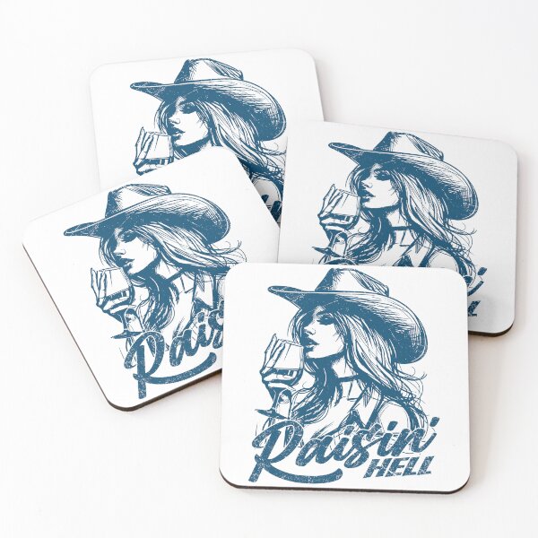 Item preview, Raisin' Hell Funny Western Cowgirl Wine designed and sold by Jcat7.