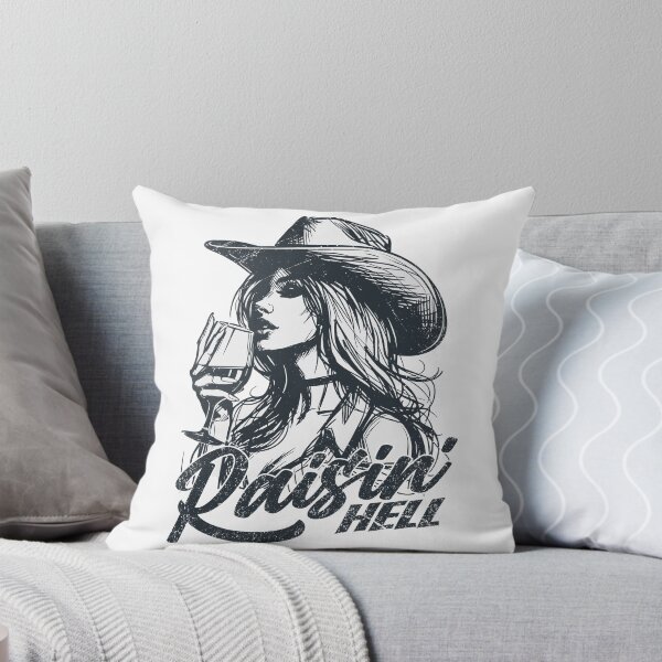 Item preview, Raisin' Hell Funny Western Cowgirl Wine designed and sold by Jcat7.