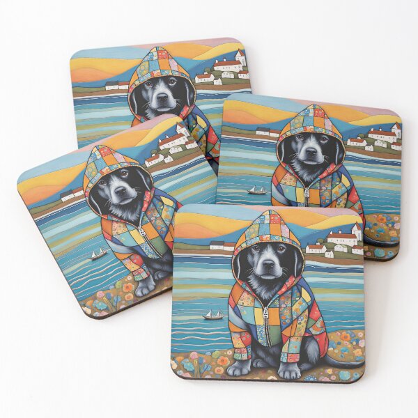 Item preview, Puppy walking at an English seaside designed and sold by Colin Bentham.