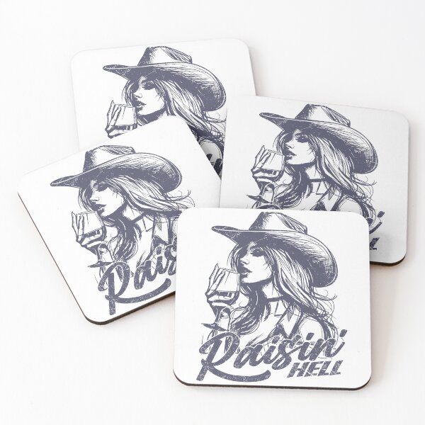 Item preview, Raisin' Hell Funny Western Cowgirl Wine designed and sold by Jcat7.