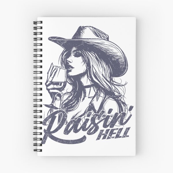 Item preview, Raisin' Hell Funny Western Cowgirl Wine designed and sold by Jcat7.