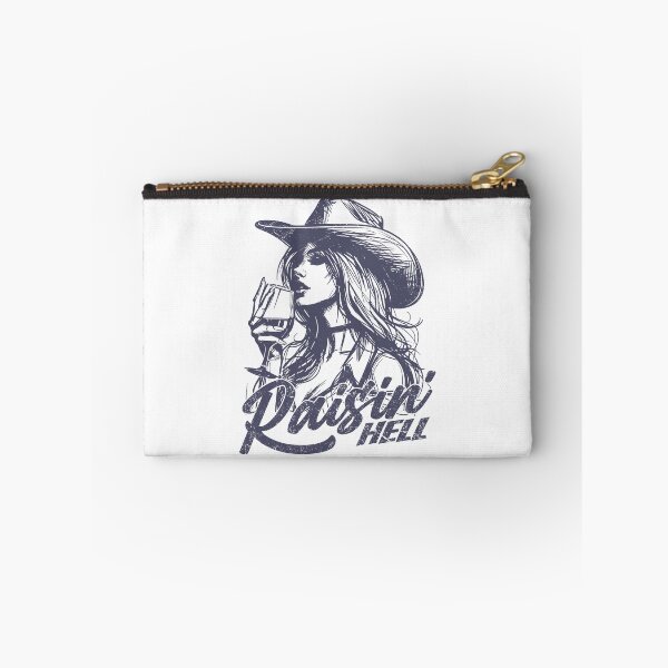 Item preview, Raisin' Hell Funny Western Cowgirl Wine designed and sold by Jcat7.