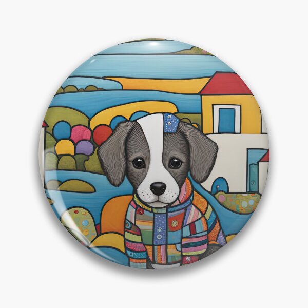Item preview, Puppy walking at an English seaside designed and sold by Colin Bentham.