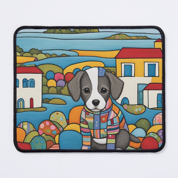 Item preview, Puppy walking at an English seaside designed and sold by Colin Bentham.