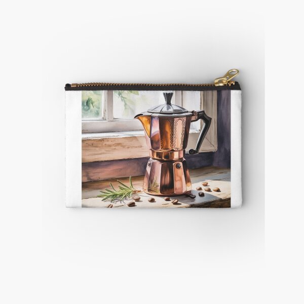 Item preview, Watercolor Mocha Pot designed and sold by ArtQueen777.