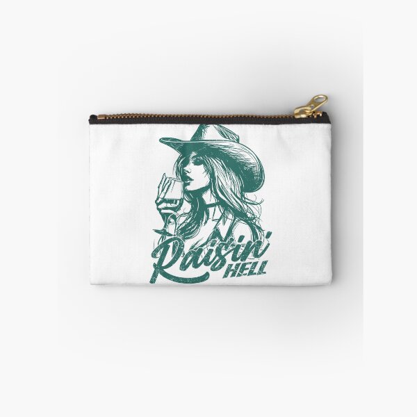 Item preview, Raisin' Hell Funny Western Cowgirl Wine designed and sold by Jcat7.