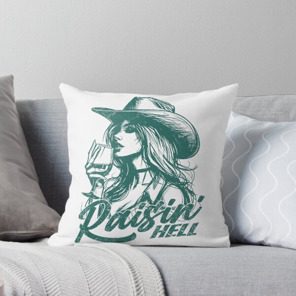 Item preview, Raisin' Hell Funny Western Cowgirl Wine designed and sold by Jcat7.