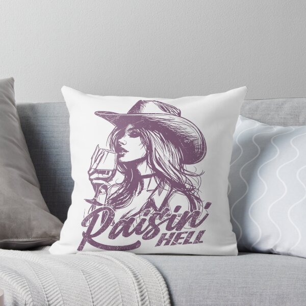Item preview, Raisin' Hell Funny Western Cowgirl Wine designed and sold by Jcat7.