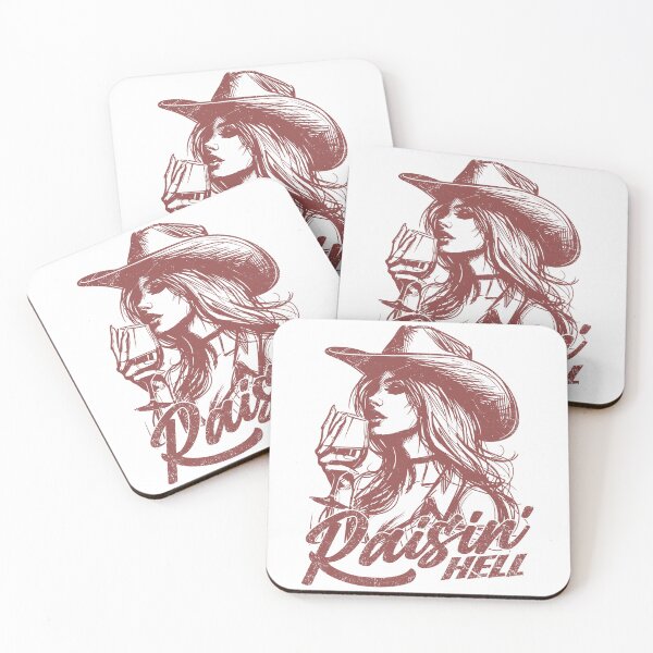 Item preview, Raisin' Hell Funny Western Cowgirl Wine designed and sold by Jcat7.